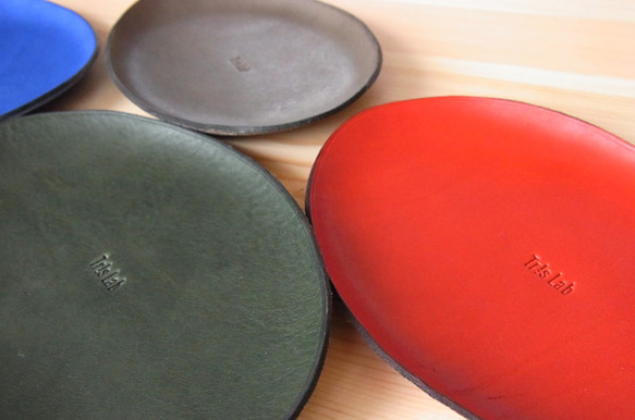 レザートレイ　イタリアレザー 3枚目の画像