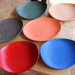 レザートレイ　イタリアレザー 6枚目の画像