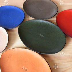 レザートレイ　イタリアレザー 5枚目の画像