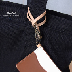 レザーストラップ　キーリングとしても　ヌメ革ストラップ単品 2枚目の画像