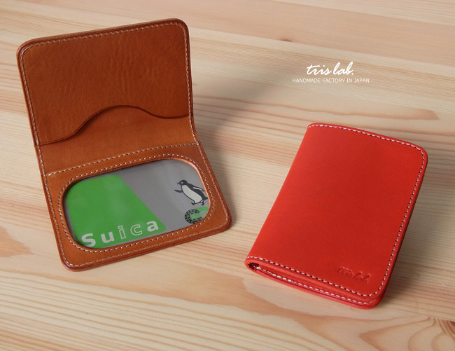 ハロー　パスケース　〈窓つき〉イタリアレザー　カードケース