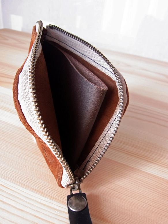 復刻　ちいさなお財布（限定革）KUDU イギリスレザー 3枚目の画像