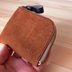 復刻　ちいさなお財布（限定革）KUDU イギリスレザー 4枚目の画像