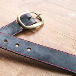 34インチ 黒（茶芯） スタッズベルト ビンテージタイプ その他