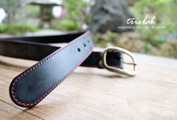 ベルト ブライドルレザー （RDステッチ）イングランドレザー - 超人気