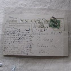 USAアンティーク☆1912年　post card マーガレット 2枚目の画像