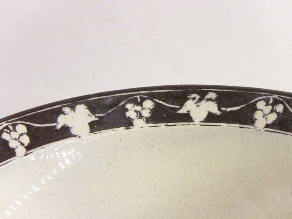 ブドウ文象嵌鉢（透明） 3枚目の画像