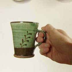 イッチンのマグカップ（緑） 2枚目の画像