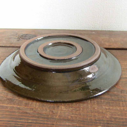 イッチンの丸皿（緑） 5枚目の画像