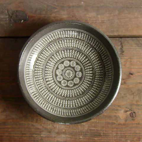 三島手象嵌深皿（透明）／オーダー受付可 中皿 moiwagama 通販