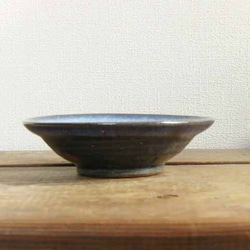 呉須釉小鉢（わら灰）／13cm 4枚目の画像
