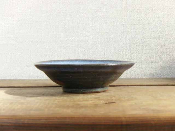 呉須釉小鉢（わら灰）／13cm 4枚目の画像