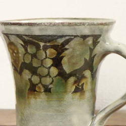 葡萄のマグカップ （三彩） 2枚目の画像