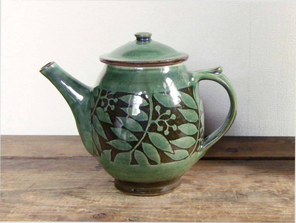 ななかまどティーポット（織部）／オーダー可