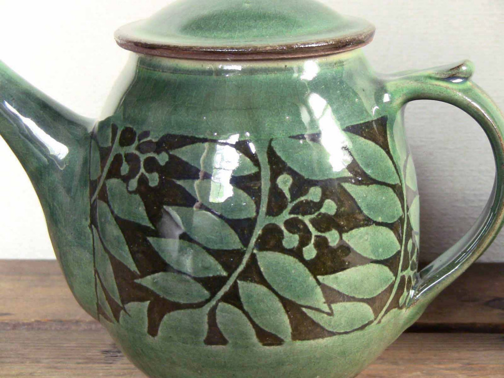 ななかまどティーポット（織部）／オーダー可