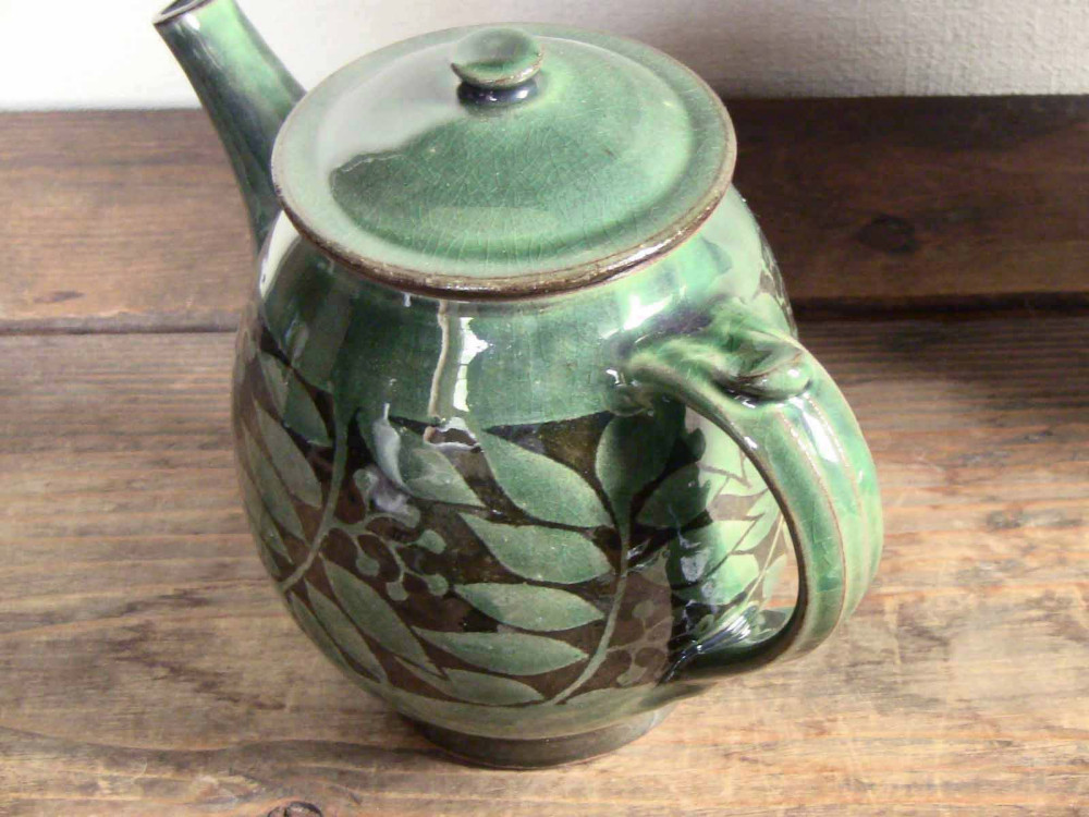 ななかまどティーポット（織部）／オーダー可