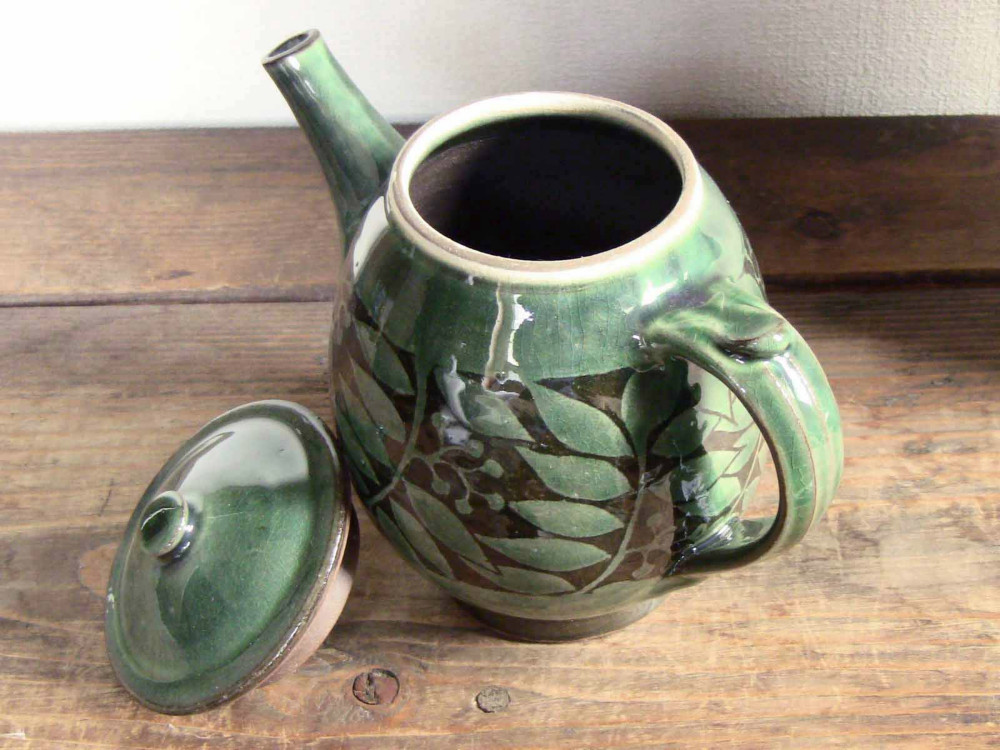 ななかまどティーポット（織部）／オーダー可