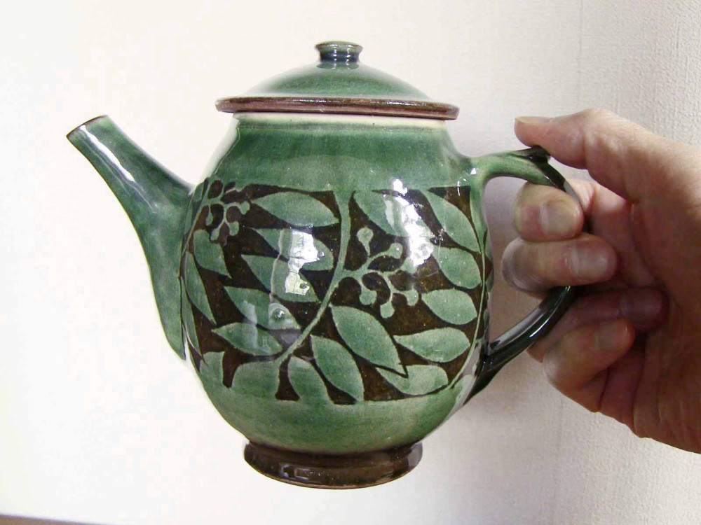 ななかまどティーポット（織部）／オーダー可