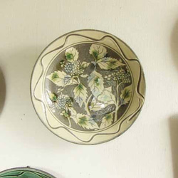 紫陽花の飾り皿（三彩） 3枚目の画像