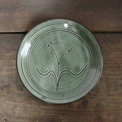ニリンソウの皿（緑） 1枚目の画像