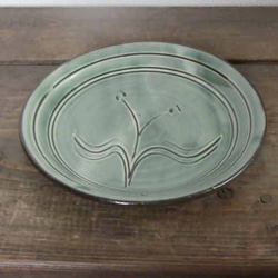 ニリンソウの皿（緑） 2枚目の画像