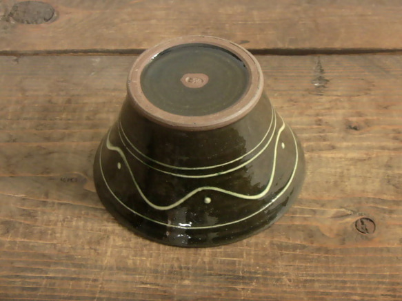 イッチン切立鉢（緑） 4枚目の画像