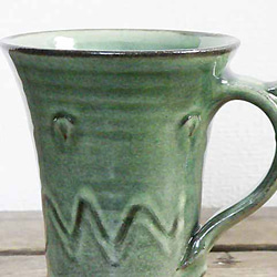 リベットのマグカップ（織部） 4枚目の画像
