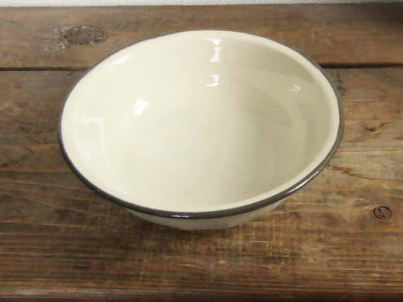 白い面取り鉢（透明） 5枚目の画像