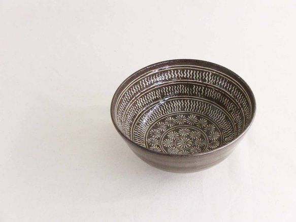 三嶋手小服茶碗　時代物 径128mm image1-m.jpg