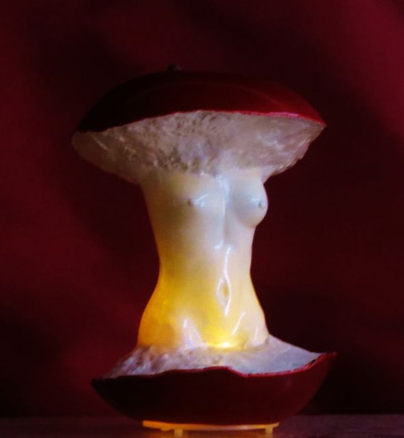 禁断の果実：Apple with LED Candle light 5枚目の画像