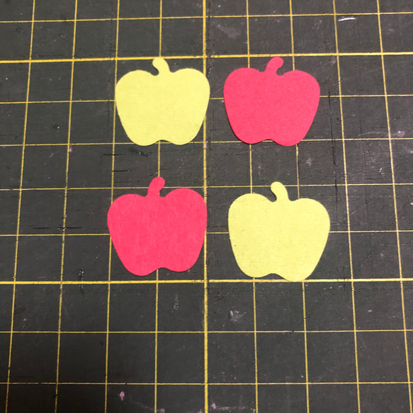 P クラフトパンチ　型抜きパンチ　リンゴ　りんご　Apple 300枚 5枚目の画像