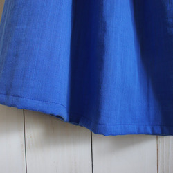 ダブルガーゼギャザースカート　ロイヤルブルー 4枚目の画像