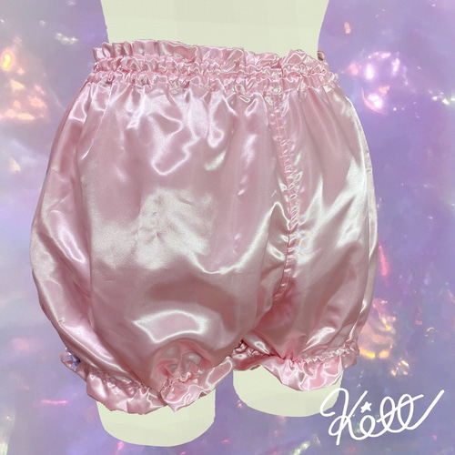 【未使用・送料無料】根付け かぼちゃパンツ 2005年 ドット ピンク かぼちゃパンツ：shizuku（ピンク・グレー）