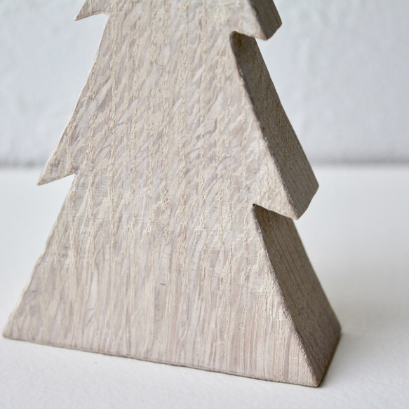 小さな木のクリスマスツリー＊ホワイトオーク＊Lサイズ 4枚目の画像