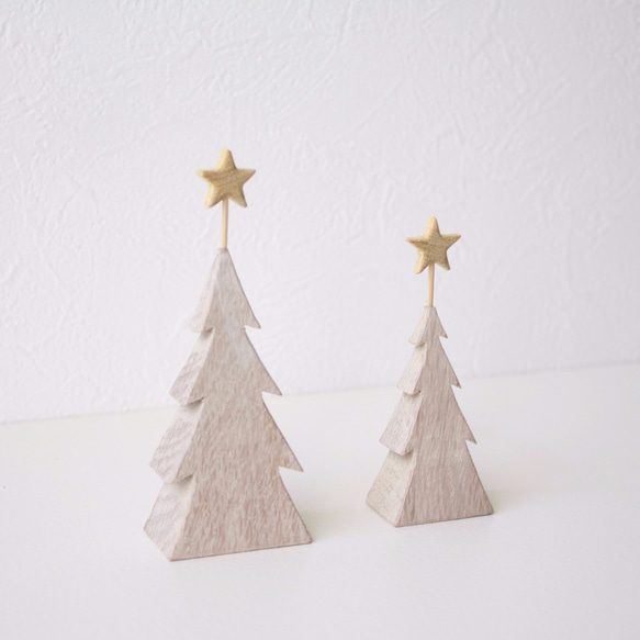 小さな木のクリスマスツリー＊ホワイトオーク＊Mサイズ 3枚目の画像