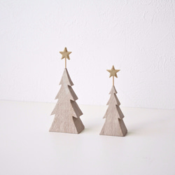 小さな木のクリスマスツリー＊ホワイトオーク＊Mサイズ 4枚目の画像