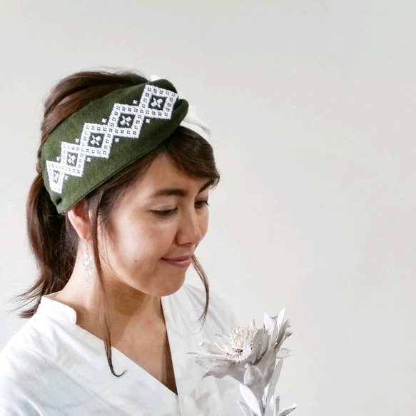 handmade＊no.312 ターバン ヘアバンド ほっぽらかし