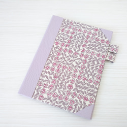 Sale♪シンプル・かわいいA6手帳カバー　リバティ～スリーピングローズ・ピンク～ 1枚目の画像