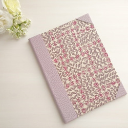 Sale♪シンプル・かわいいA6手帳カバー　リバティ～スリーピングローズ・ピンク～ 2枚目の画像