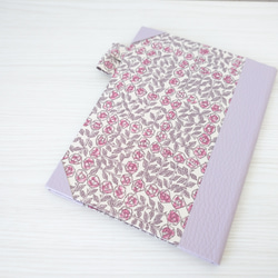 Sale♪シンプル・かわいいA6手帳カバー　リバティ～スリーピングローズ・ピンク～ 7枚目の画像