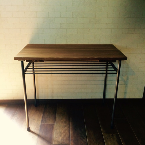 アイアン 天然無垢材 ワークデスク 机・デスク A-スタジオ 通販