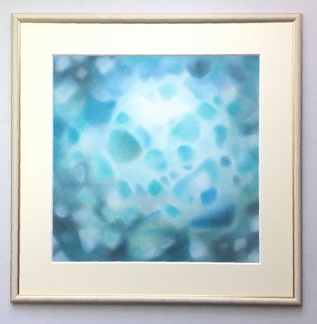 アイスダイビング(パステル画 原画)