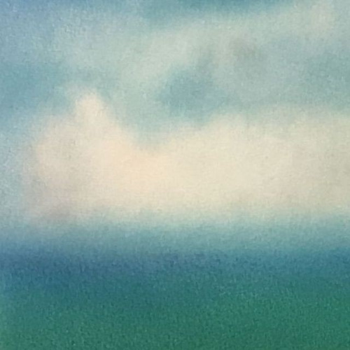 いつか見た海と空3（パステル画 原画） 絵画 にゃんずら 通販