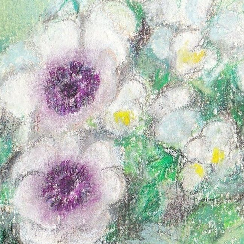 癒しのパステル曼荼羅 原画 「LOVEパワー」 絵画 愛月花(あげは