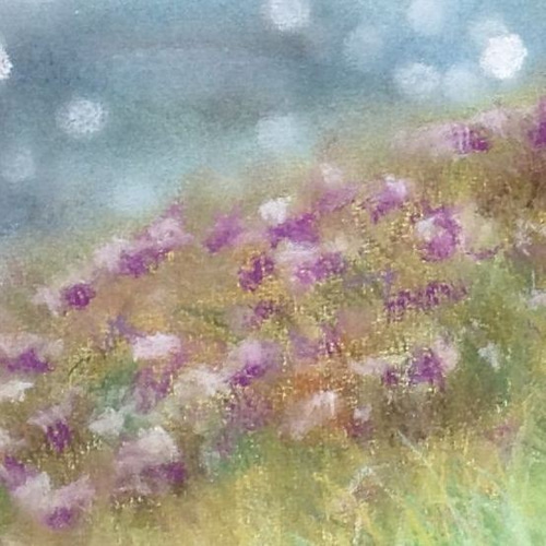 海を見ていた午後（パステル画・原画） 6号 絵画 にゃんずら 通販