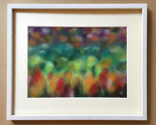 秋色パレット（パステル画 原画）4号 絵画 にゃんずら 通販