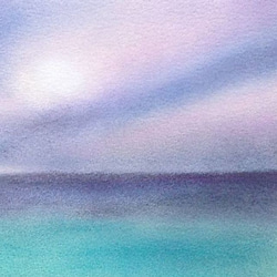 いつか見た海と空（パステル画　原画） 3枚目の画像