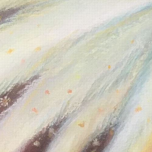 海と光 原画 風水画 20cm角パステルアート | ヒーリングアート