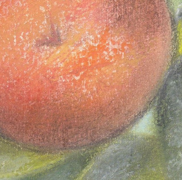 橘　（パステル画　原画）額装込み 5枚目の画像
