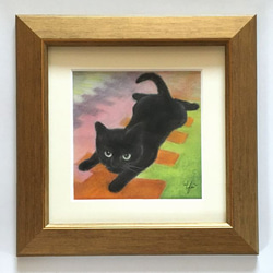 パステル画（原画）わんこ。